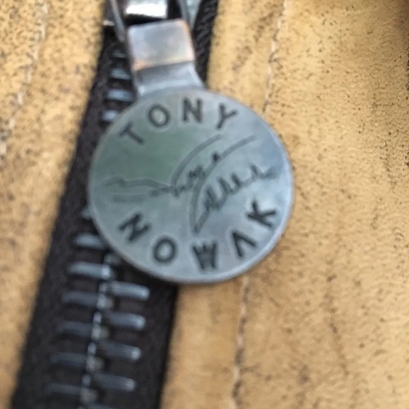 Tony Nowak Authentic Rare Brown Leather Jacket XL Made In USA - Picture 12 of 12